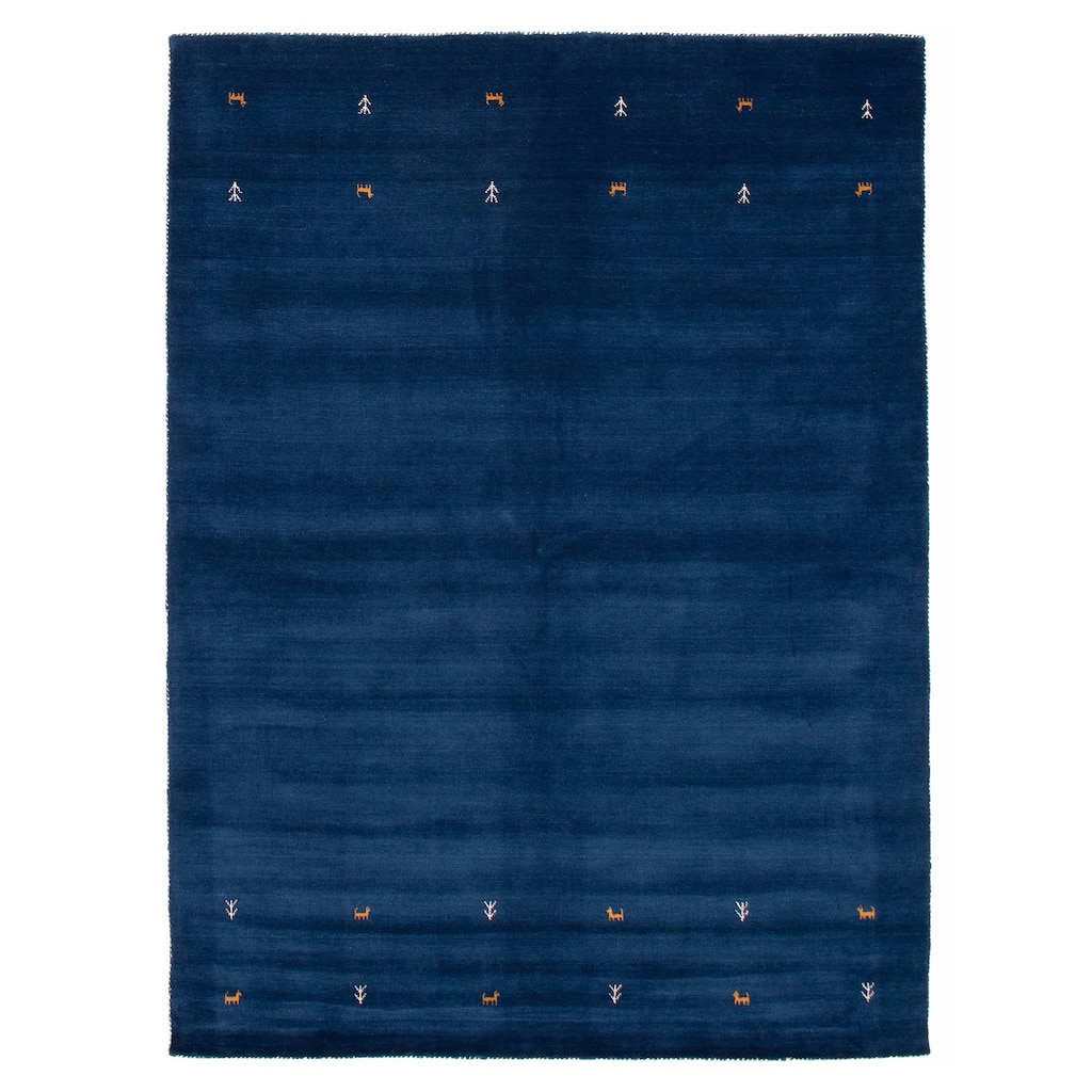 Kashkuli Gabbeh Blue Rug 6'8" x 9'4" - 6'8 x 9'4