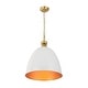 preview thumbnail 20 of 23, Mid-Century Modern 1-Light Bell Dome Large Pendant Light 17.7in