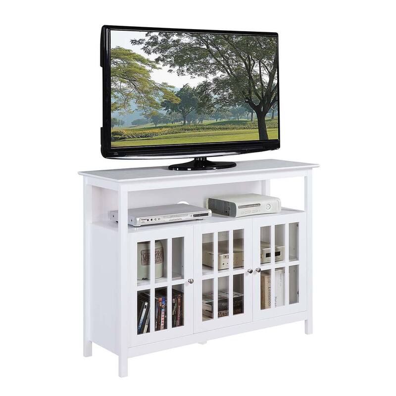 Convenience Concepts Big Sur Deluxe TV Stand with Storage Cabinets and Shelf for TVs up to 55 Inches