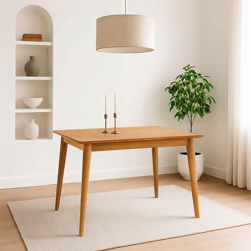 Now Furniture 48" Mid-Century Modern Rectangular Dining Table - Pecan