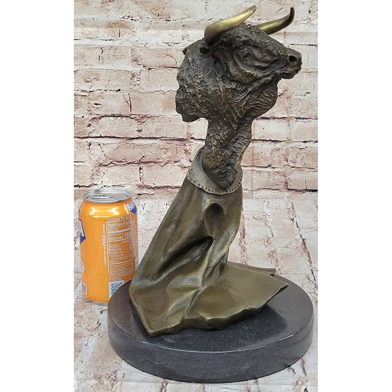 Abstract Bull Monument Sculpture Statue Original Art Bronze Sculpture Western Decor