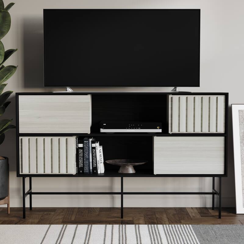 CraftPorch Modern Wooden TV Stand Console