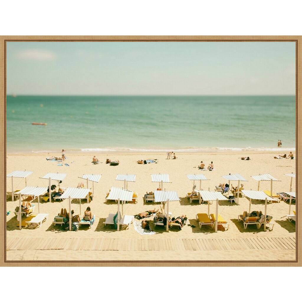 Seaside 3 (Beach) by Carina Okula Framed Canvas Art