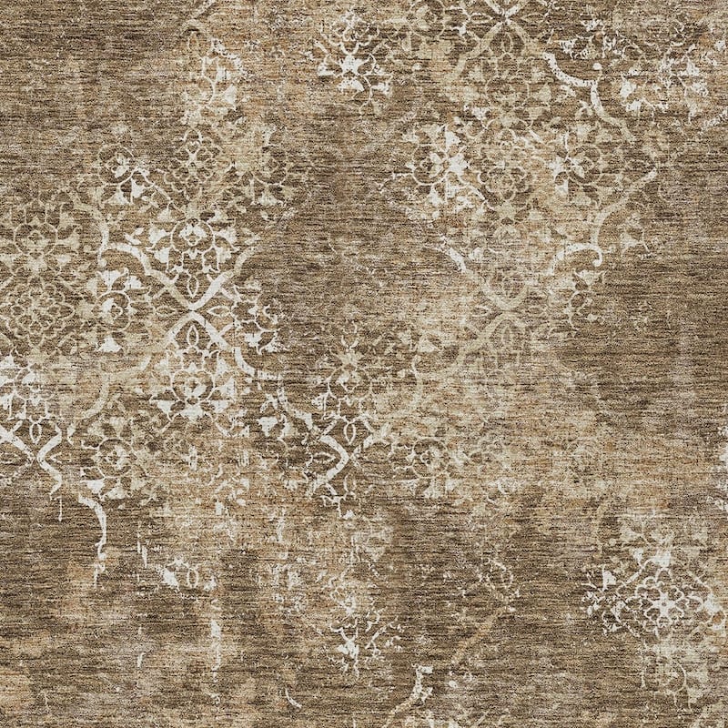 HomeRoots Floral Transitional Rectangle Outdoor Rug