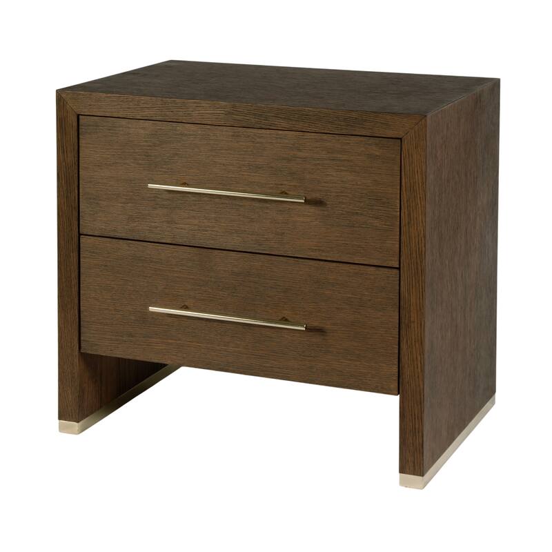 Porter 28 in. W Rectangular Wood 2 Drawer Nightstand