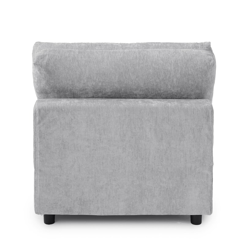 100.5'' V-shape Cloud Corner Sectional Sofa Chenille 5-Piece Modular Couch for Living Room Set