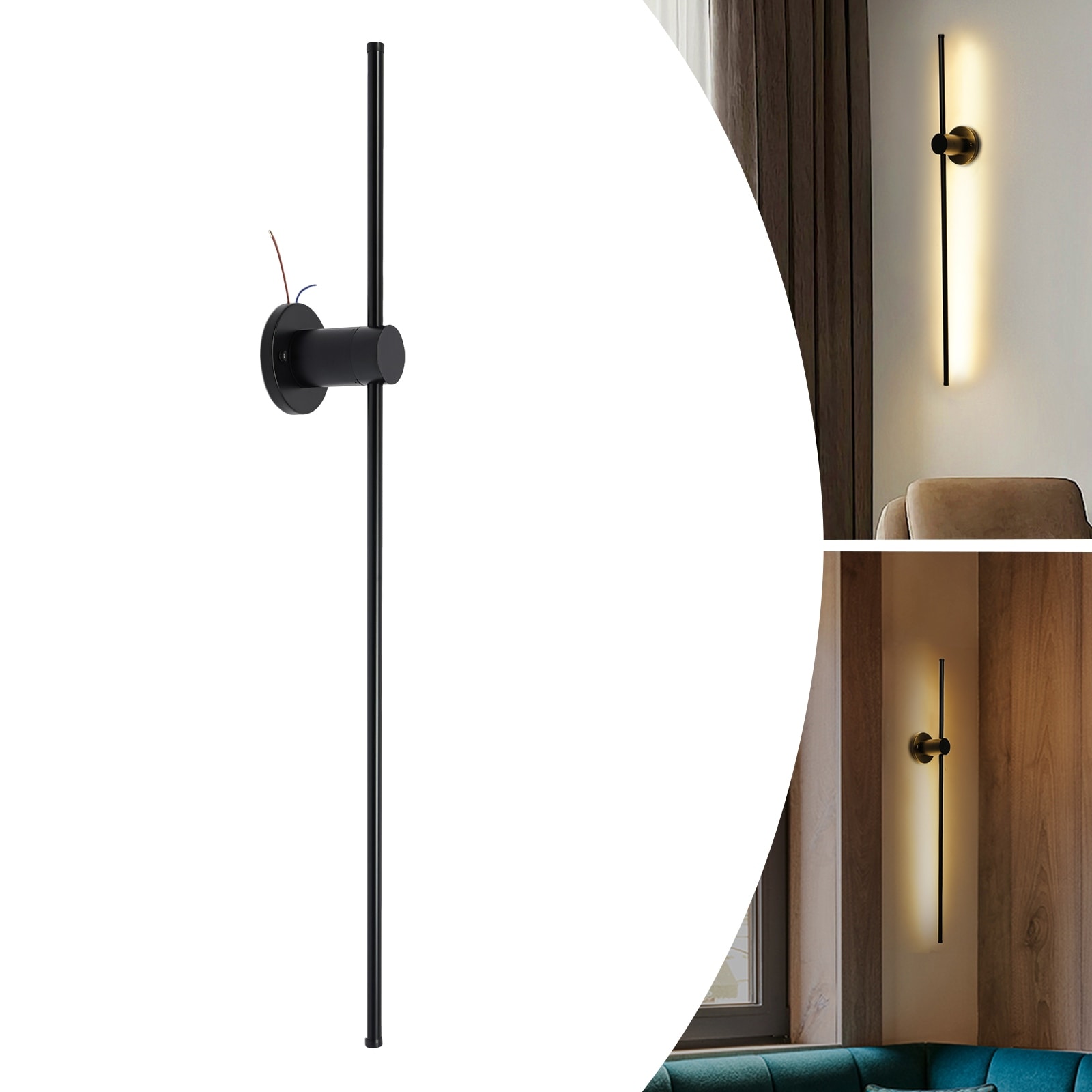 LED Linear Wall Light Long Strip Wall Lamp Hardwired Sconce 39.4 On Sale Bed Bath Beyond 36083048