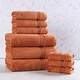 preview thumbnail 10 of 148, Superior Heritage Egyptian Cotton Absorbent 9-Piece Towel Set Caramel Brown