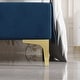 preview thumbnail 9 of 24, CraftPorch 3 Piece Bedroom Nightstands Set Velvet Upholstered Bed