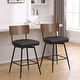 preview thumbnail 2 of 136, 26"/29" Faux Leather Swivel Counter/Bar Stools Set of 2/3