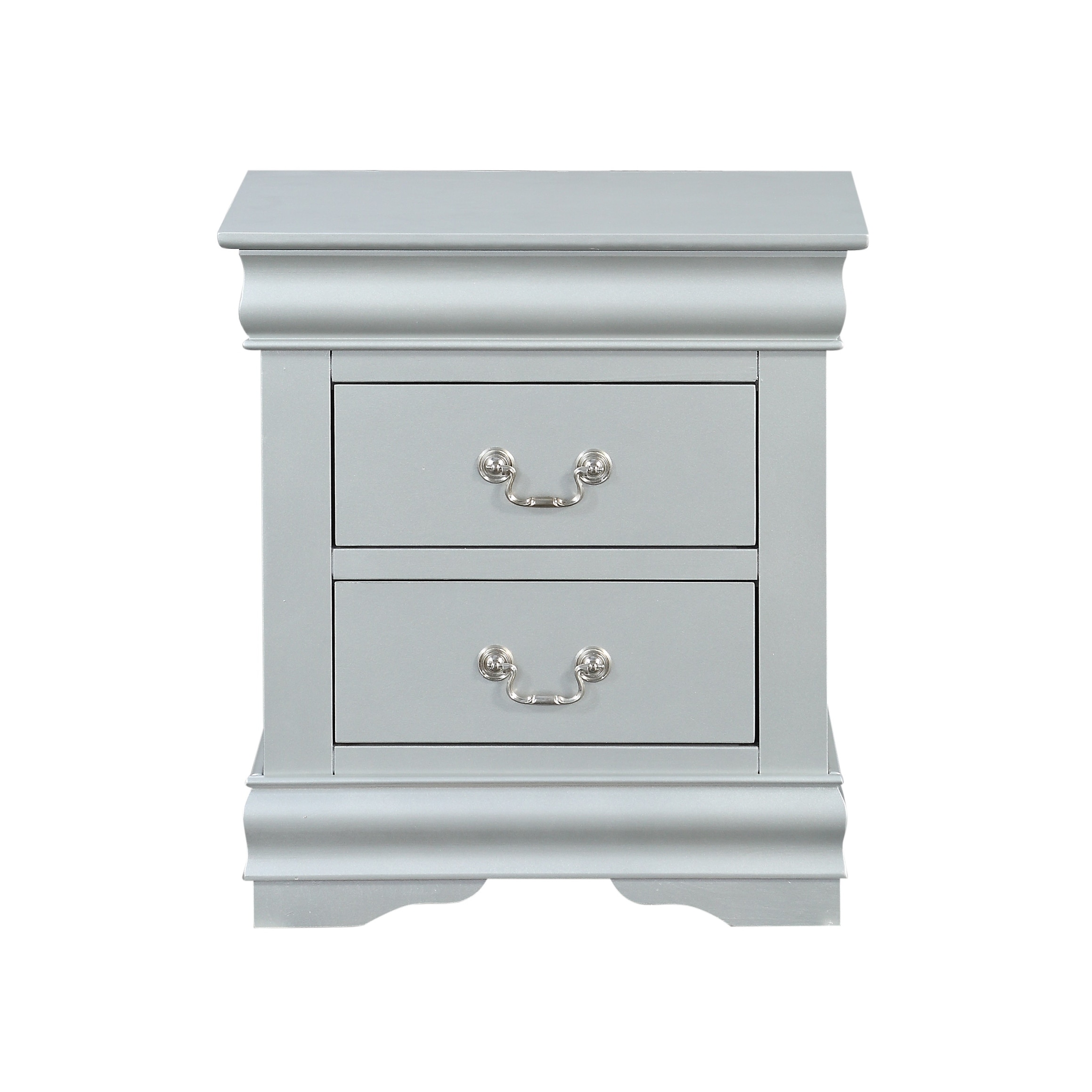 Louis Philippe Nightstand in Platinum - Bed Bath & Beyond - 35427465