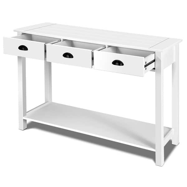 Shop Costway 47 Console Table Hall Table Side Desk Accent Table
