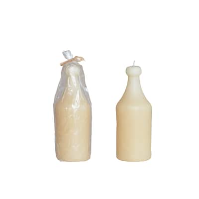 Unscented Bottle Shaped Candles