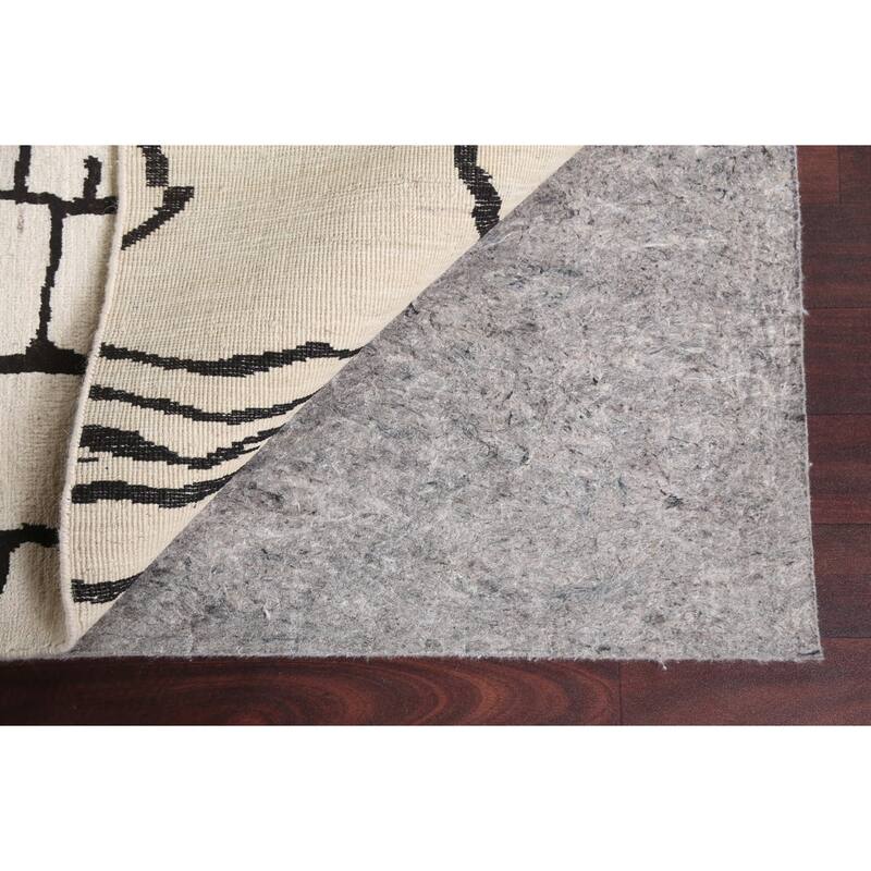 Vegetable Dye Moroccan Contemporary Area Rug Hand-knotted Wool Carpet - 8'1" x 9'9"