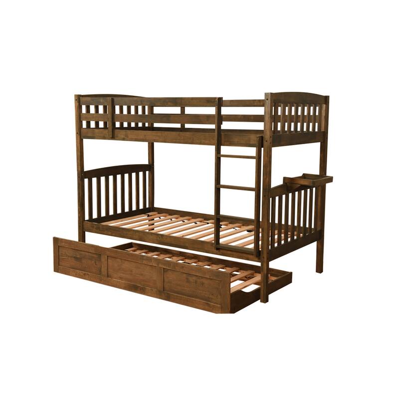Somette Claire Twin Bunk Bed with Trundle and Tray