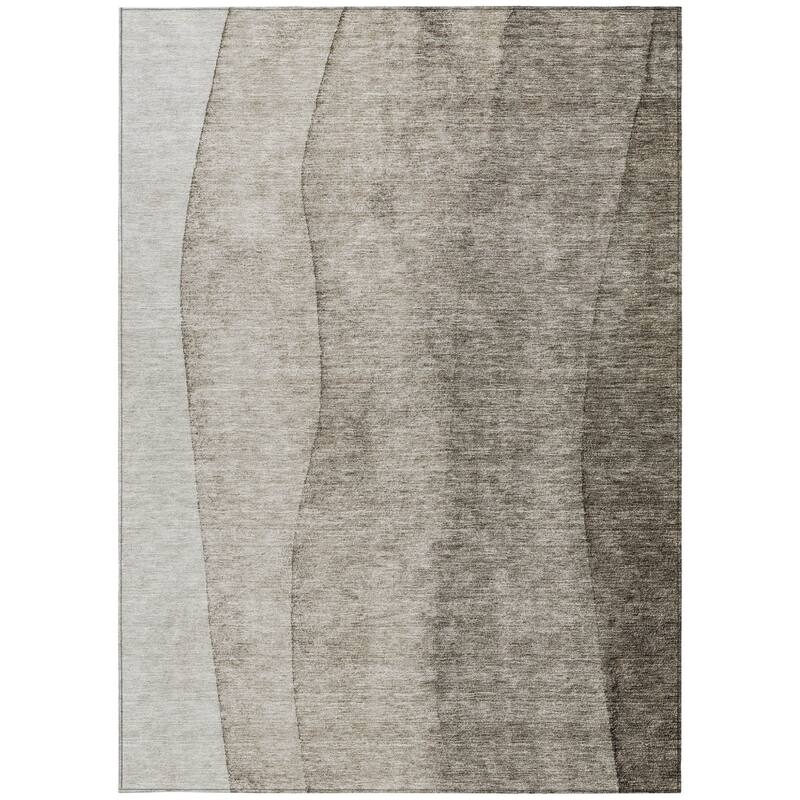 HomeRoots Ombre Transitional Rectangle Outdoor Rug