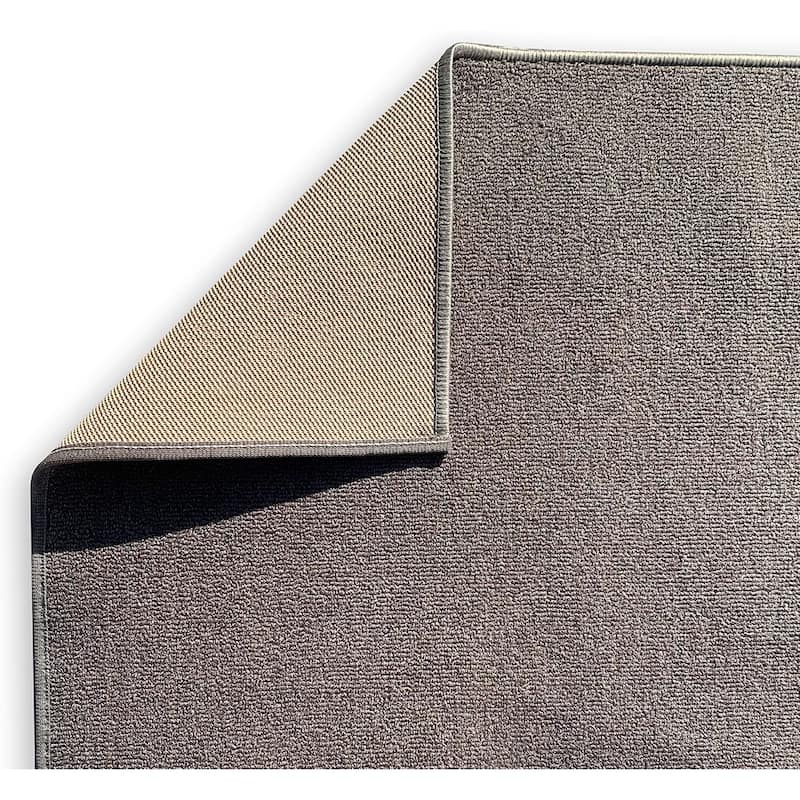 Custom Size Solid Design 31 Inch Wide Non-Slip Stair Runner Rug