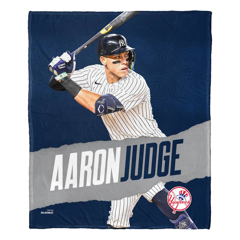MLB Player New York Yankees Aaron Judge Silk Touch Throw Blanket
