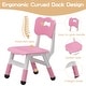 preview thumbnail 7 of 14, 2pcs Height Adjustable Kids Chair for Children Age 2-8