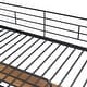 preview thumbnail 24 of 48, Loft Bed with 3 Layers of Shelves & L-Shaped Desk, Metal Loft Bed Frame with Safety Guardrails and Inclined Ladder