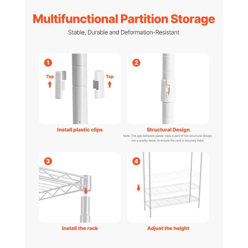Adjustable Laundry Room Storage Shelf Over Washer and Dryer Sturdy Carbon Steel Organizer Rack