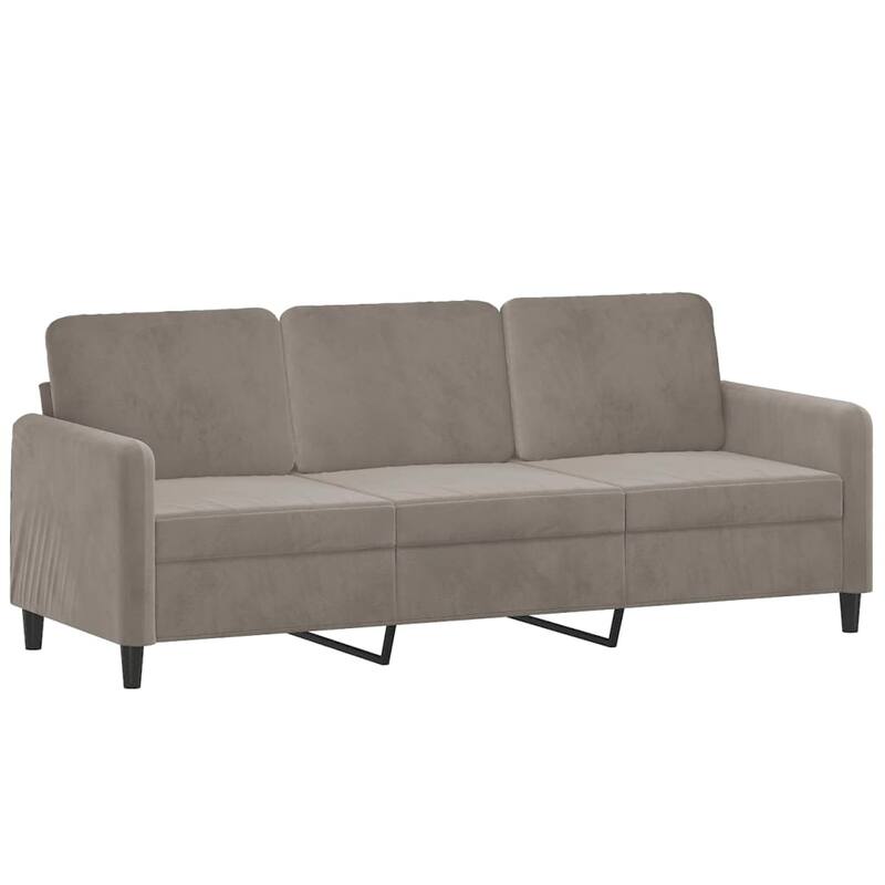 vidaXL Sofa Sectional Couch with Pillows and Cushions for Living Room Velvet