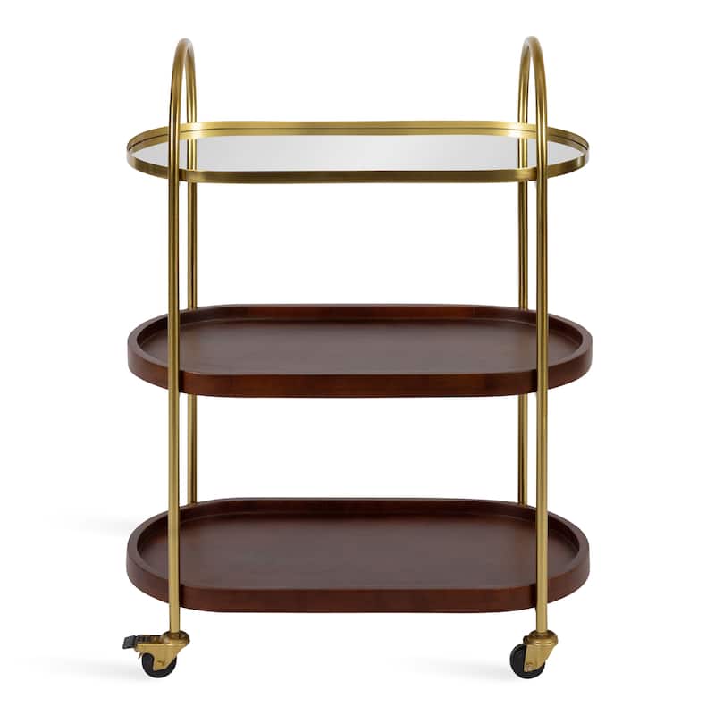 Kate and Laurel Maxfield Bar Cart - 26x13x36