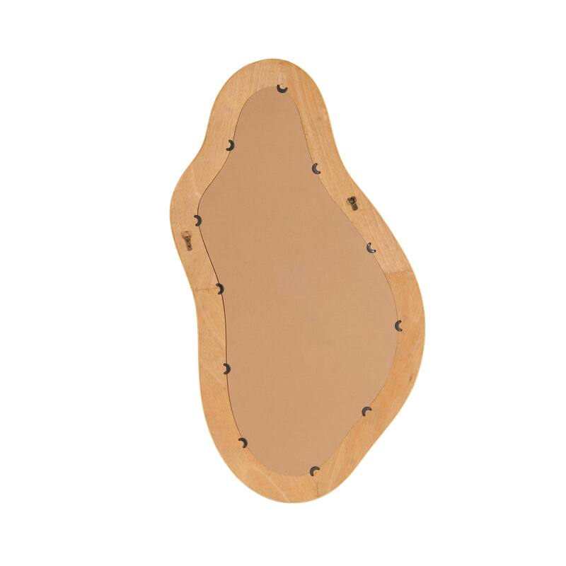 Seagrass Abstract Handmade Woven Oval Room Wall Mirror - Brown - Roche River Decor