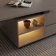 preview thumbnail 11 of 12, Modern Extendable Coffee Table with Storage Drawers, Motion Sensor LED Lights, Open Shelves and Soft-Close Storage