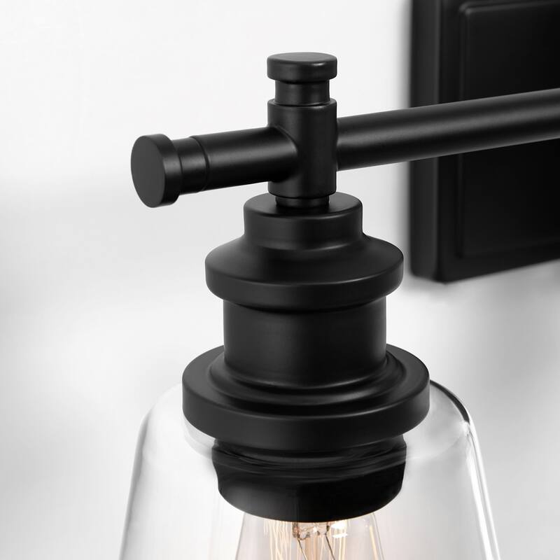 KAWOTI 3 Light Bathroom Vanity Light with Glass Shades