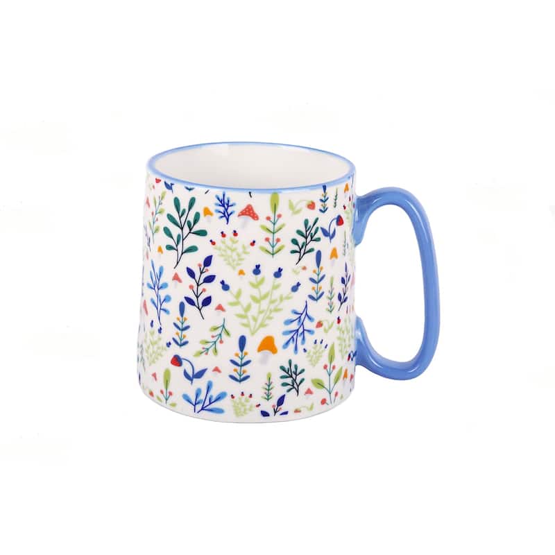 10 Strawberry Street Bella Flora Mugs, Set of 4