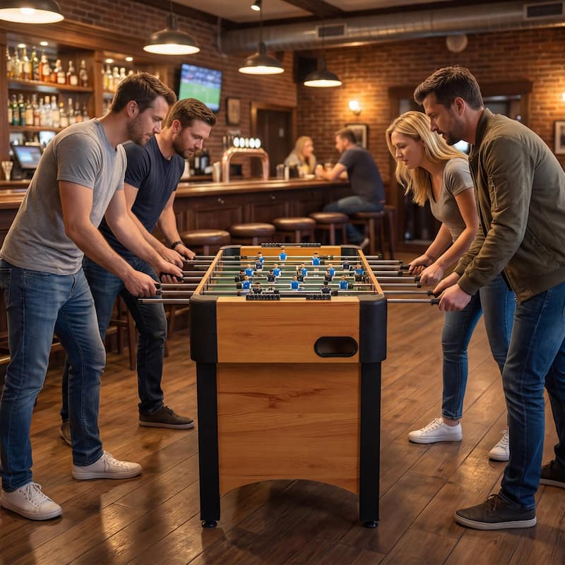 Gymax 47'' Competition Full Size Soccer Game Table w/22 Players 2