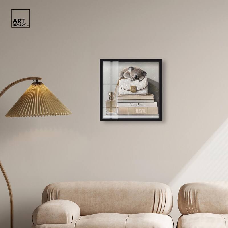 Koala on Fashion Books Shadowbox by Art Remedy