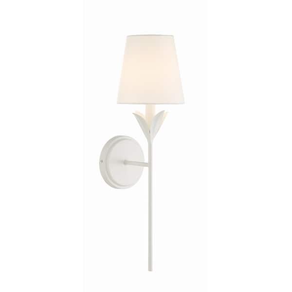 slide 2 of 11, Crystorama Lighting Group 531 Broche 21" Tall Wall Sconce Matte White