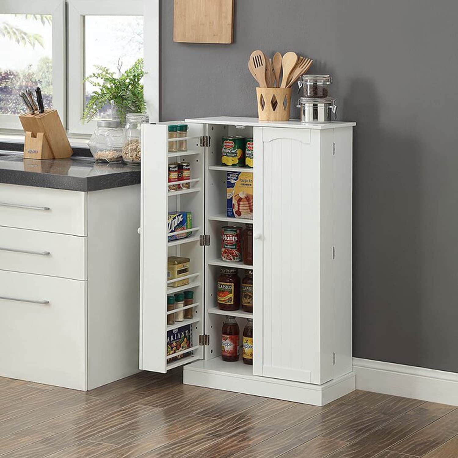 https://ak1.ostkcdn.com/images/products/is/images/direct/d817a9579c1193112a4cd10e501811338c3a88ae/41%22-Kitchen-Pantry%2C-Farmhouse-Pantry-Cabinet%2C-Storage-Cabinet-with-Doors-and-Adjustable-Shelves-41%22-H-x-23.2%22-W-x-12%22-D-%28White%29.jpg