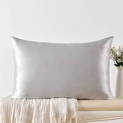 WHOLINENS 100 Percent 22 Momme Mulberry Silk Pillowcasess 1 Pair, Gift Box Included