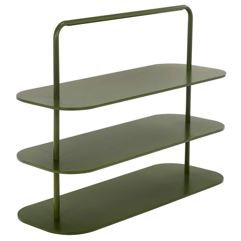 SAFAVIEH Home Jordan 3 Tier Metal Shoe Rack - 34"W x 13"D x 26"H