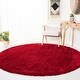 preview thumbnail 83 of 110, SAFAVIEH Milan Shag Maibritt 2-inch Thick Area Rug 7' x 7' Round - Red