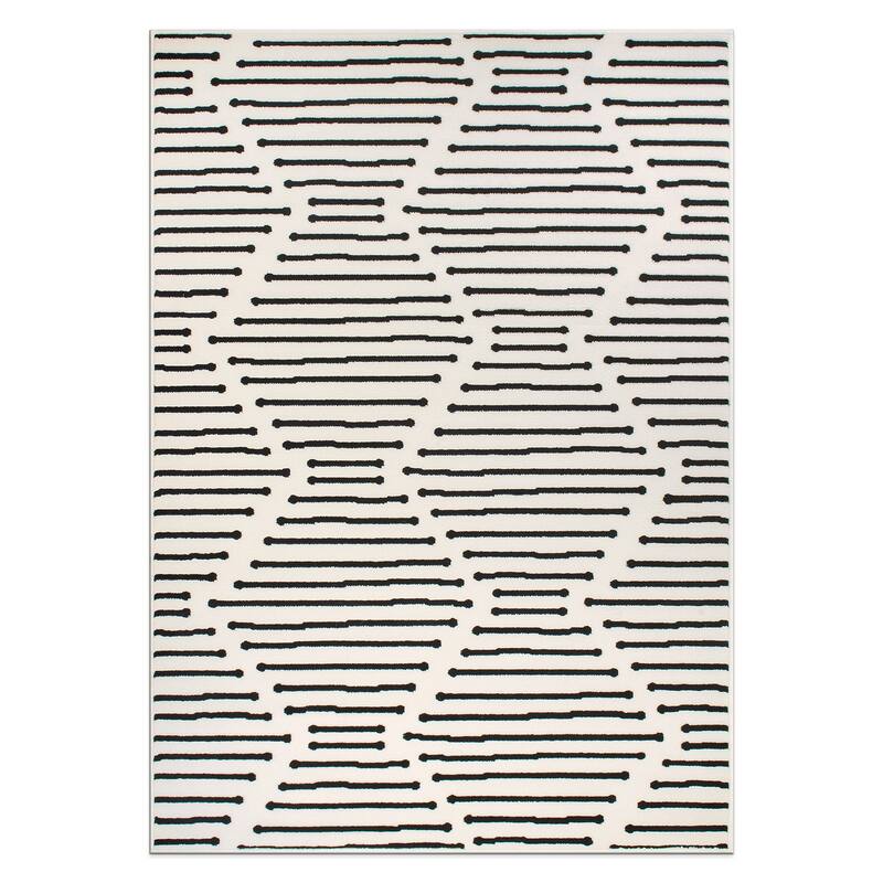 World Rug Gallery Boho Stripe Design Area Rug