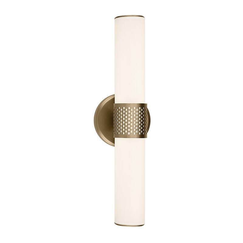 Kichler Lighting Sashi 18" Bath Bar Small LED with White Glass in Champagne Bronze
