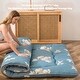 preview thumbnail 10 of 12, Floral Printed Rustic Style Japanese Floor Mattress Memory Foam Roll Up Futon Mattress