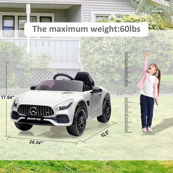 dimension image slide 2 of 7, 12V Power Battery Electric Vehicles,Licensed Mercedes-Benz with Remote Control