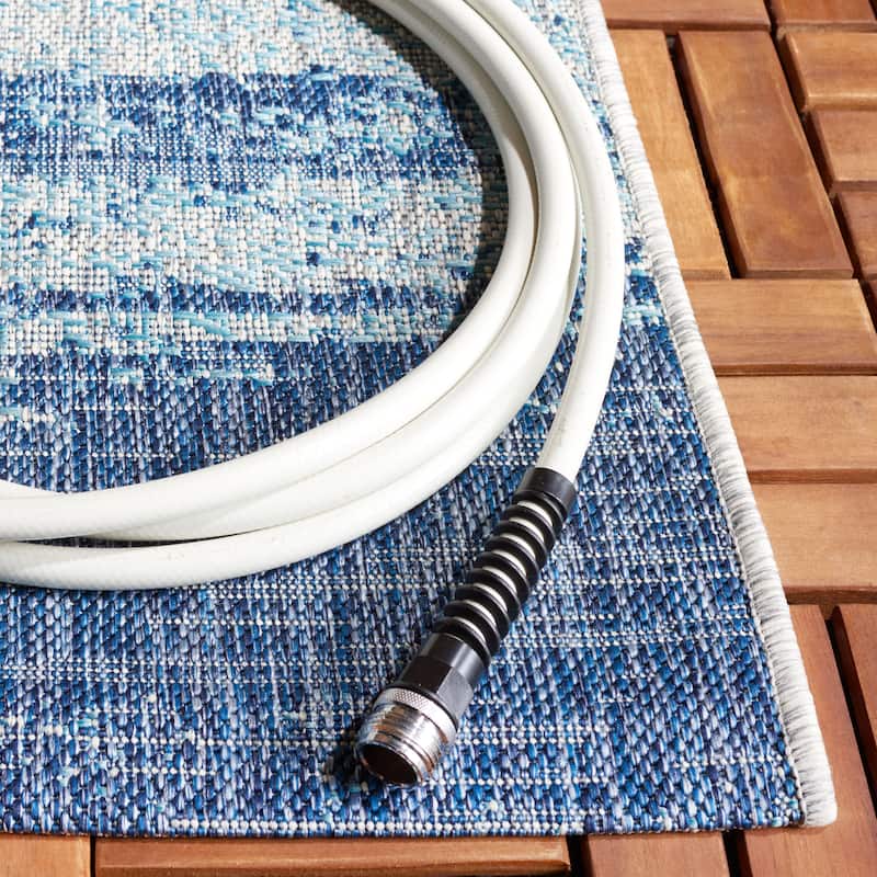 SAFAVIEH Courtyard Huner Casual Waterproof Patio Backyard Rug