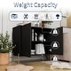 preview thumbnail 33 of 56, Clihome 2-Door Storage Media Accent Buffet Sideboard