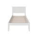 preview thumbnail 4 of 4, Nantucket Twin Platform Bed in White