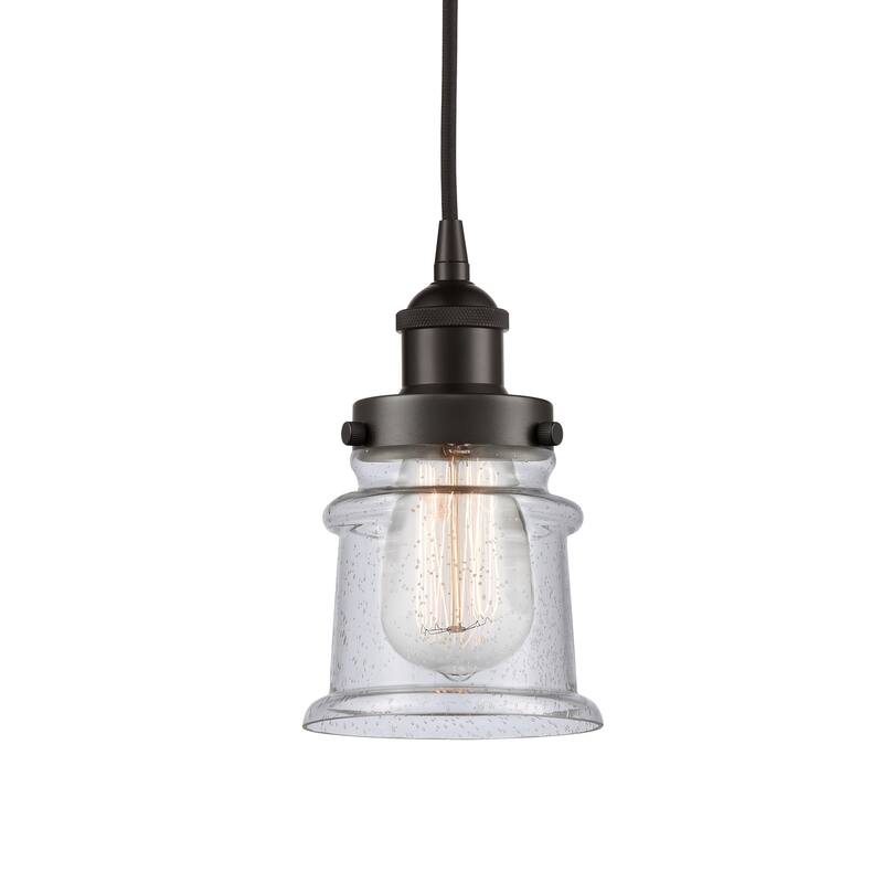 Innovations Lighting 616-1PH-9-5 Canton Pendant Canton 5" Wide Mini - Oil Rubbed Bronze / Seedy