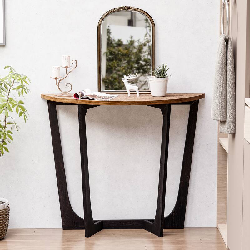 COZAYH Rustic Farmhouse End Table, French Country Accent Coffee Table for Family, Small Spaces