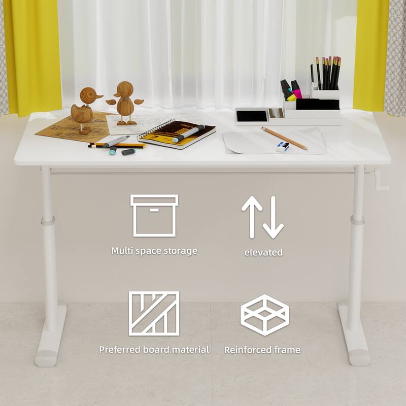 Compact Design Adjustable Study Desk Multifunctional Home Office Desk