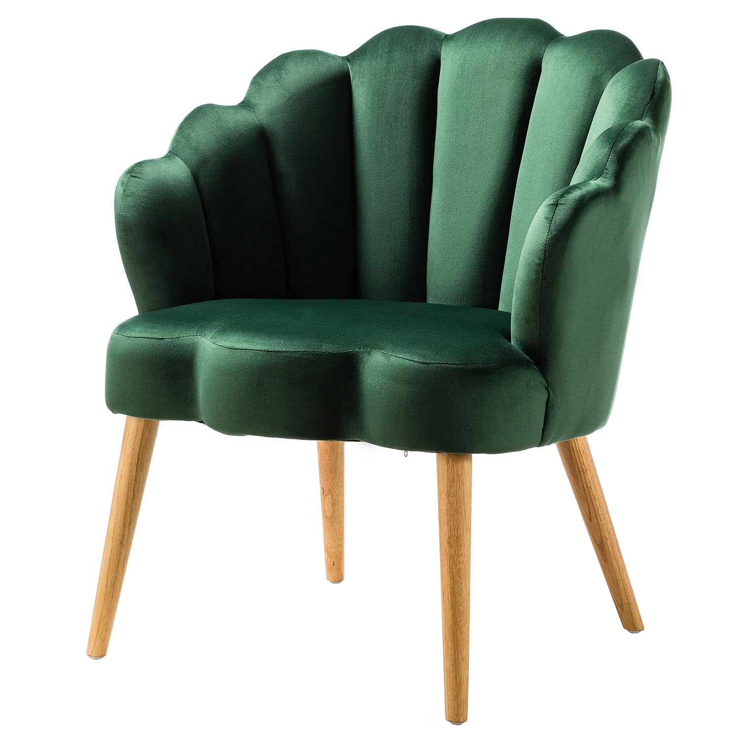 Carson carrington ullnasnoret on sale scalloped velvet arm chair