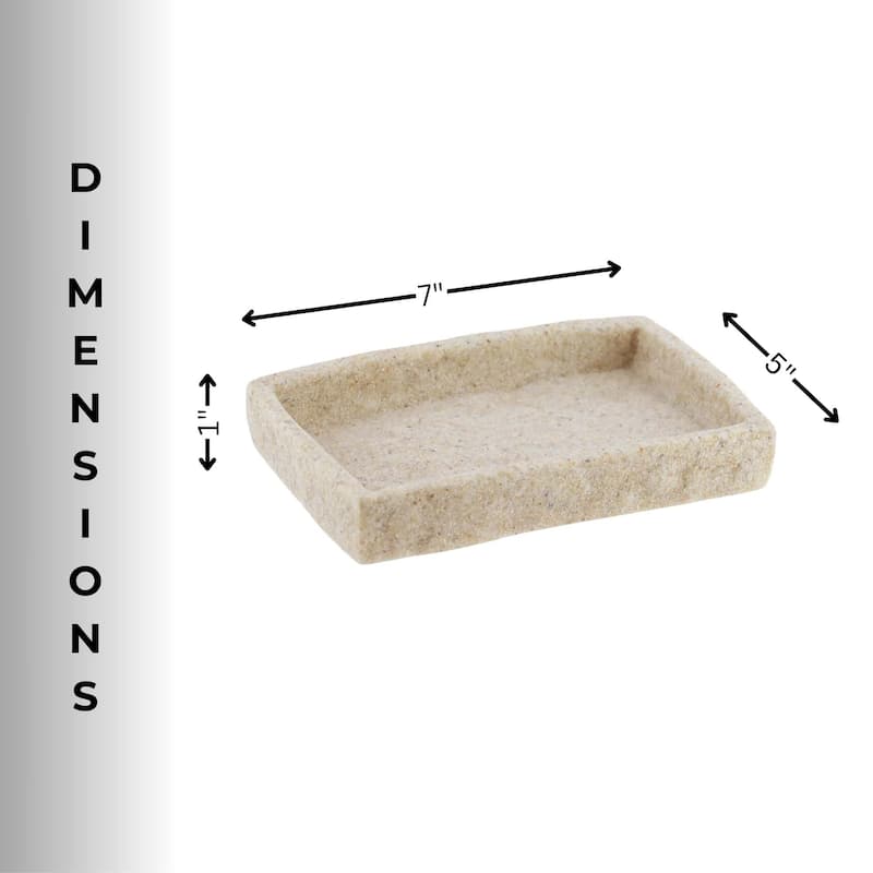 Collection Stone Effect Bath Accessory Set-4 pieces